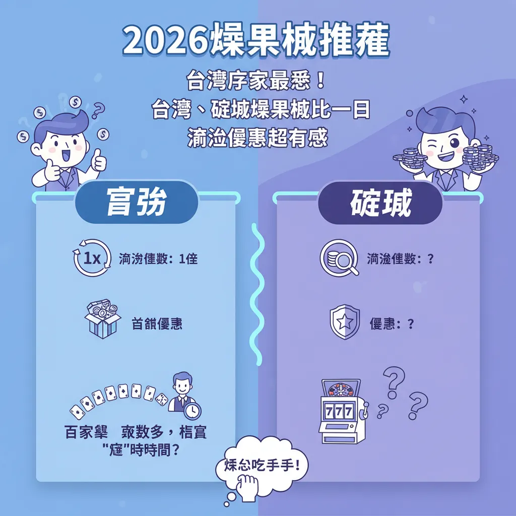 臺灣玩家最愛！富遊、鉅城娛樂城比一比，流水優惠超有感