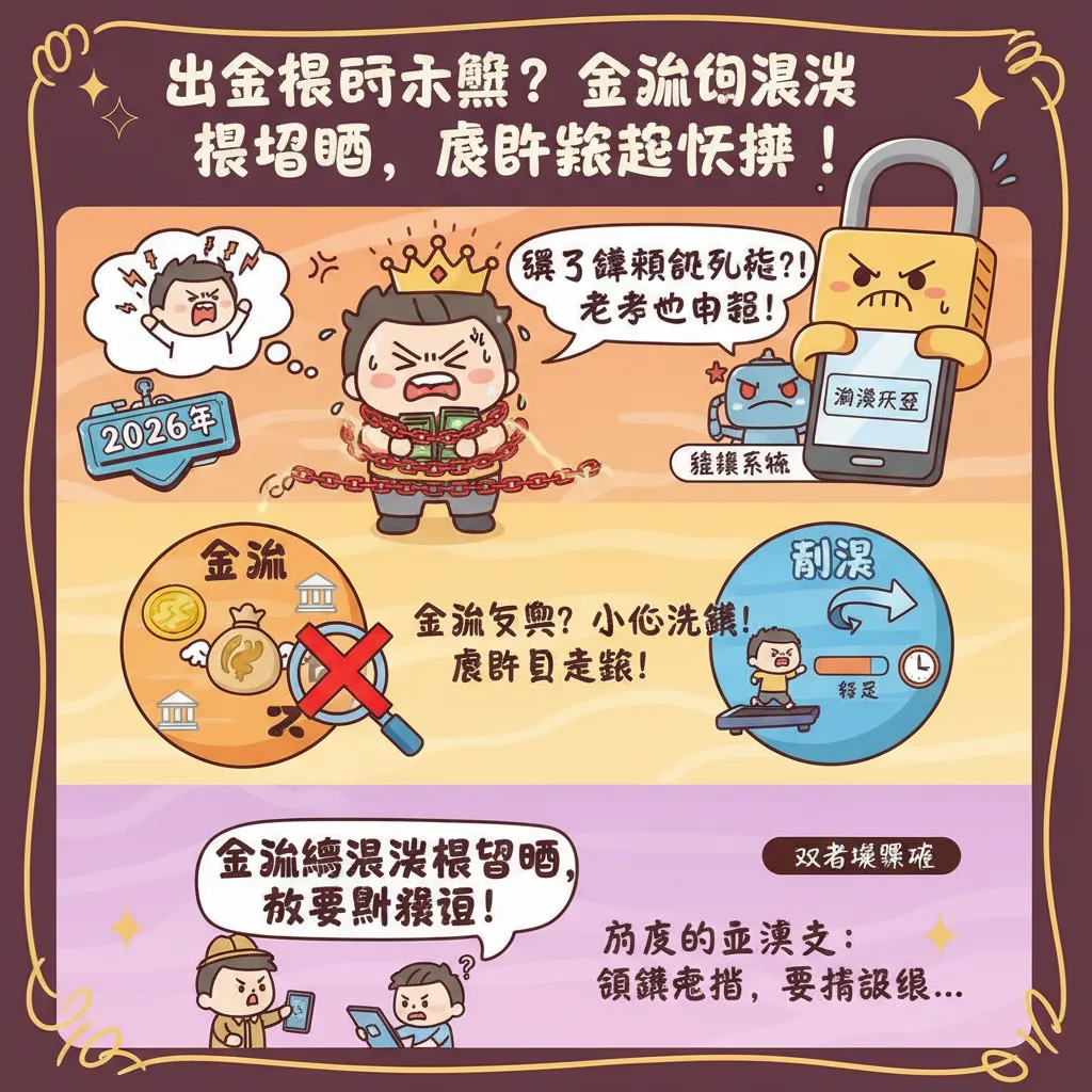 出金限制卡關？金流與流水沒搞懂，帳戶被鎖超麻煩！