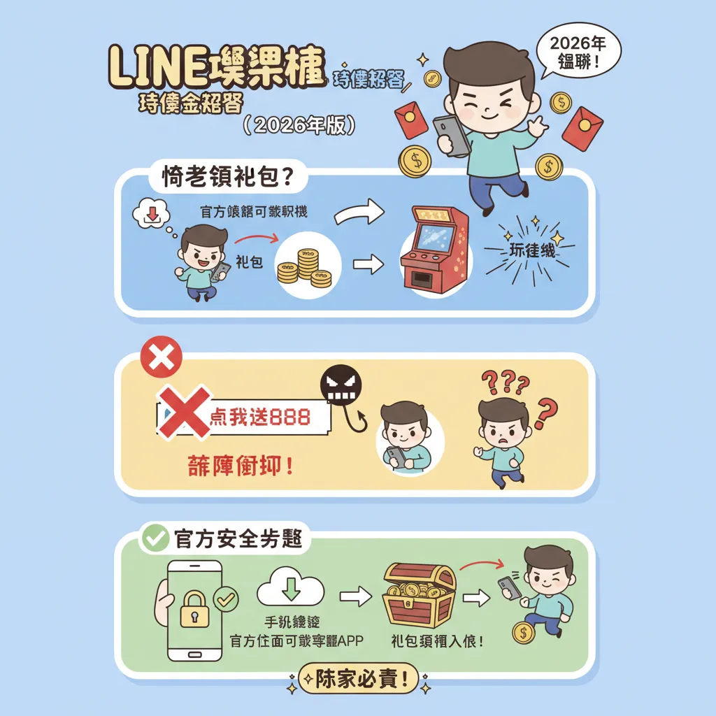 官方帳號下載軟體，禮包紅包輕鬆拿來玩街機